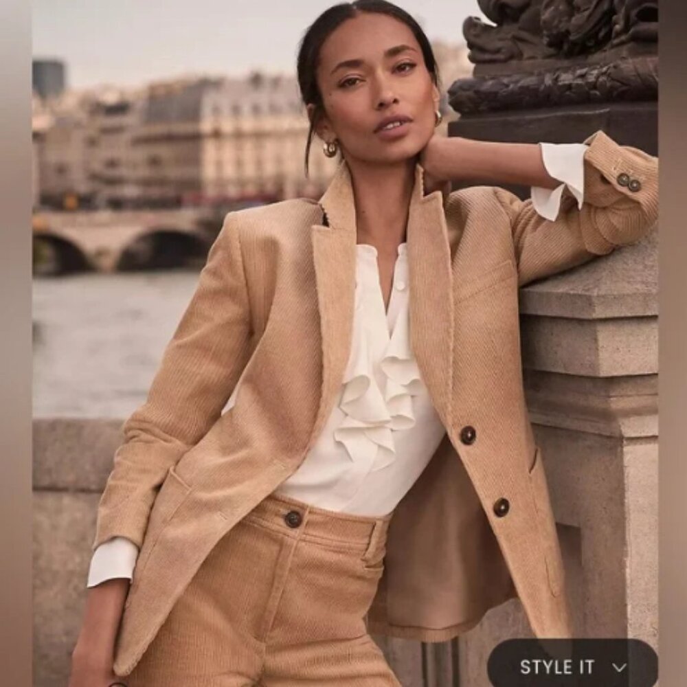 Loft Corduroy Fitted Blazer